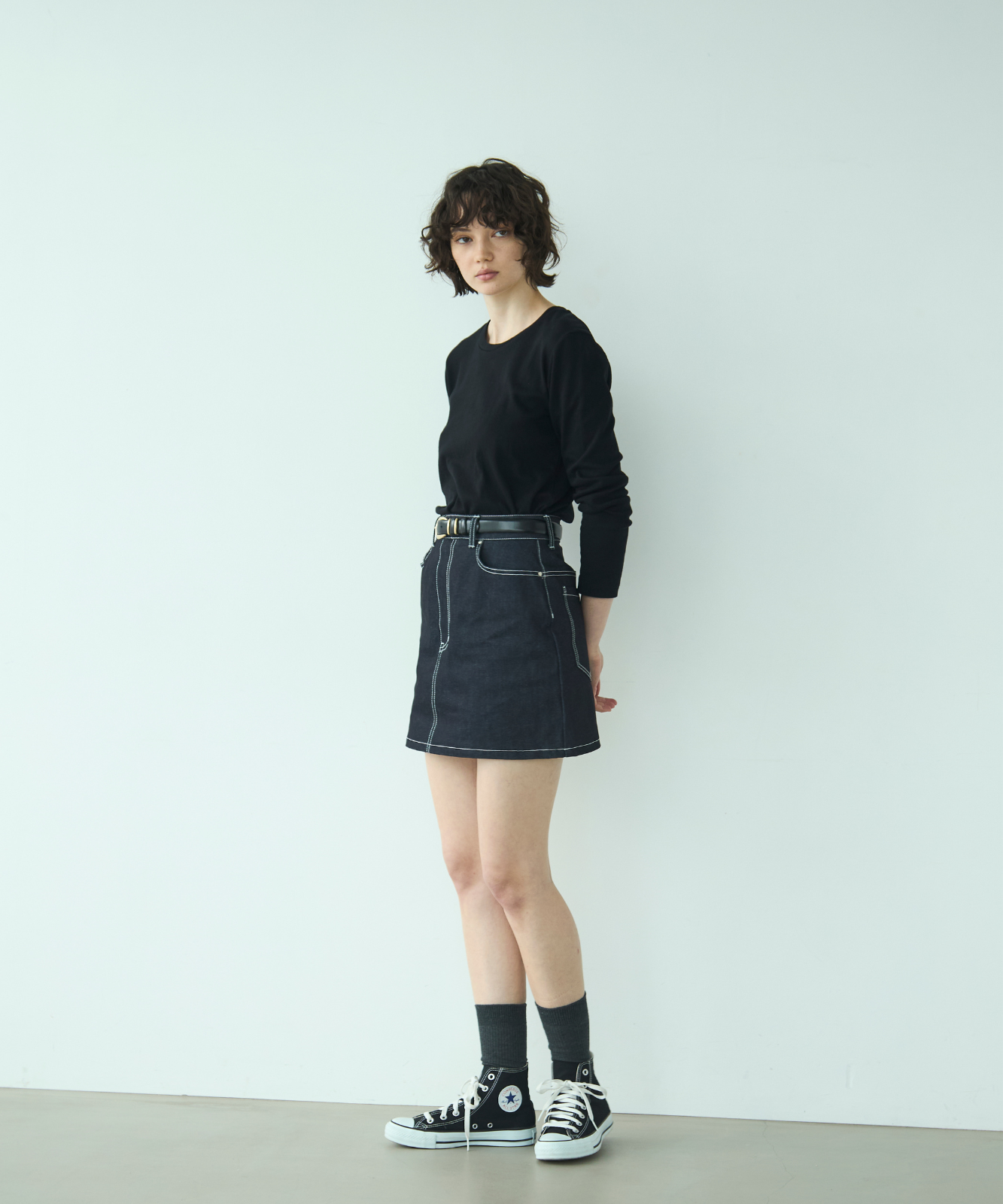 ≪web展示会≫adjust denim mini skirt（アジャストデニムミニスカート）≪2025年2月3日12:00販売開始≫ ≪2025年6月発送予定≫