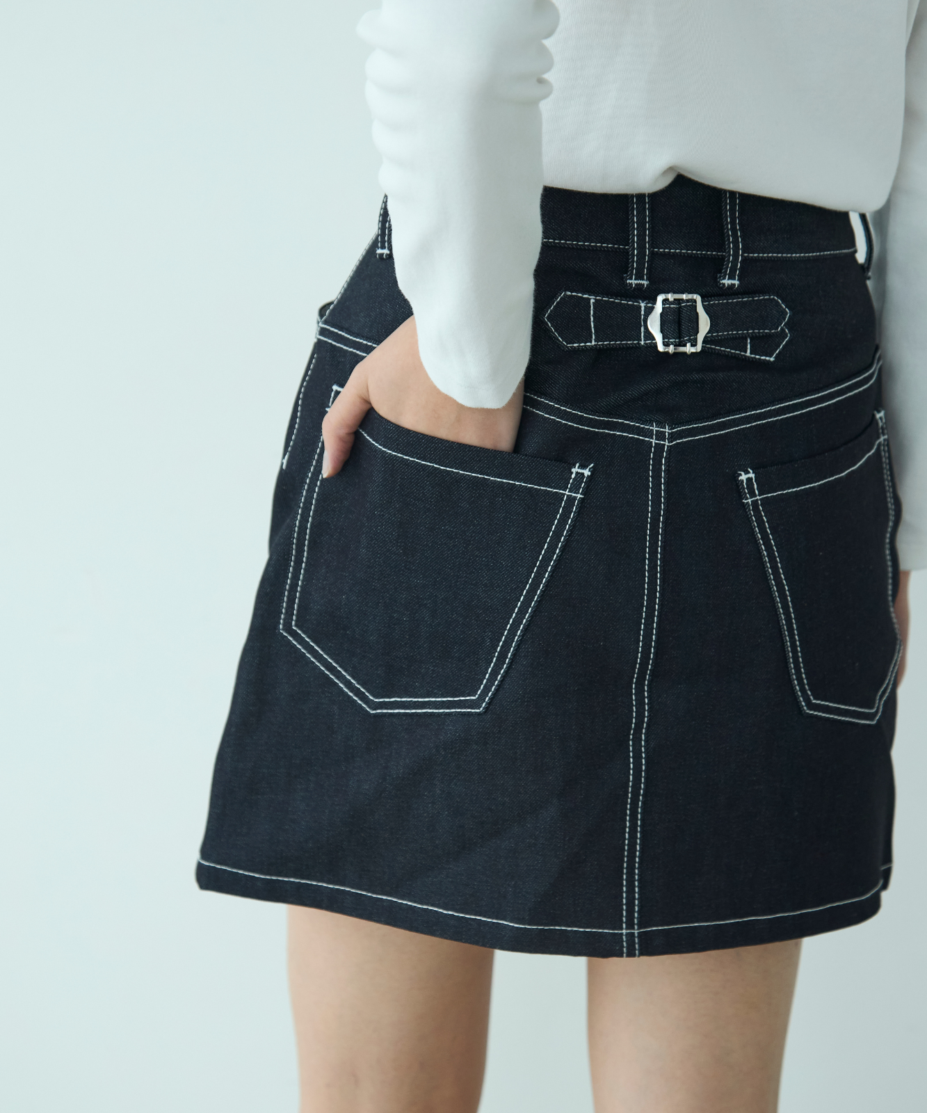 ≪web展示会≫adjust denim mini skirt（アジャストデニムミニスカート）≪2025年2月3日12:00販売開始≫ ≪2025年6月発送予定≫