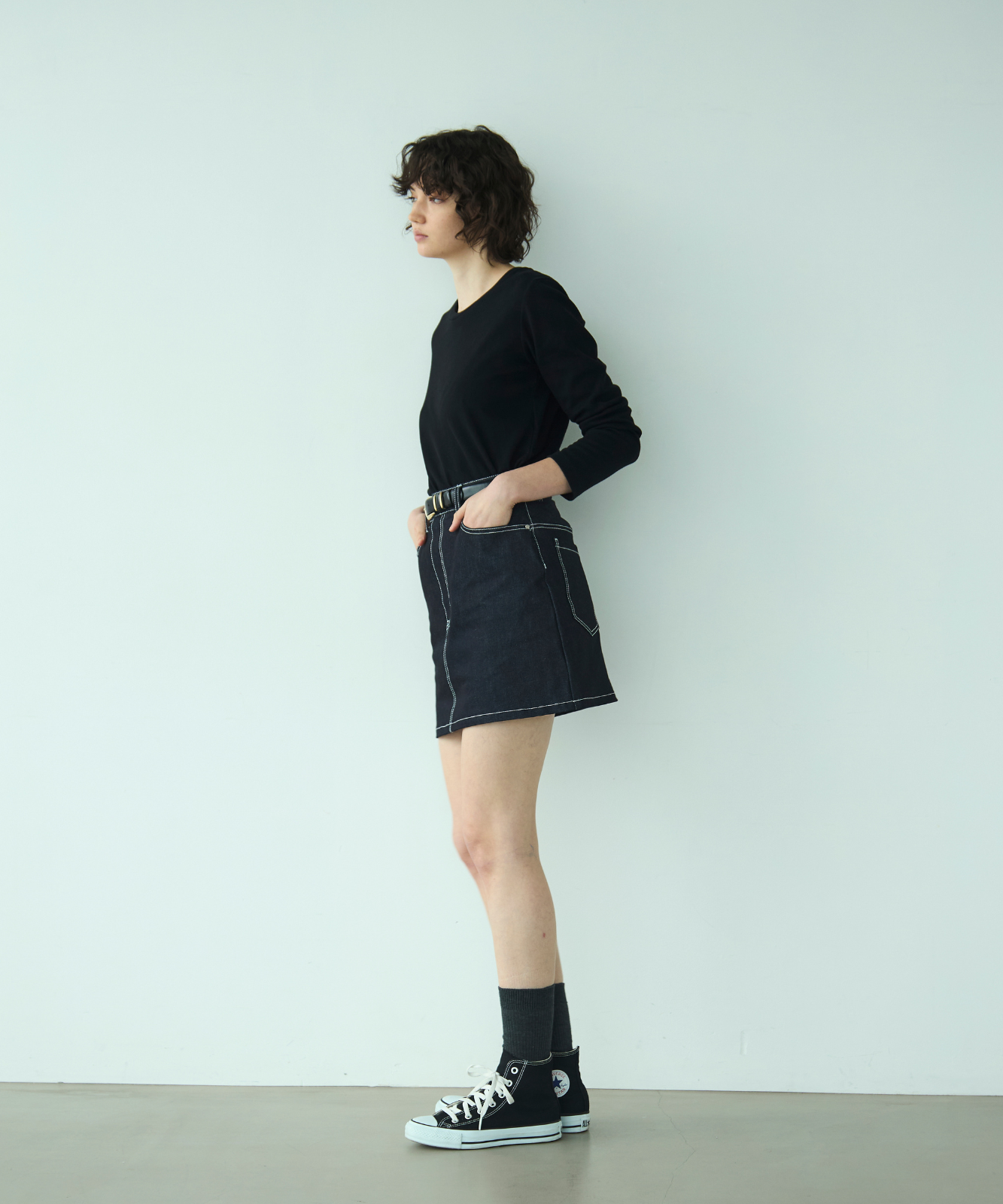 ≪web展示会≫adjust denim mini skirt（アジャストデニムミニスカート）≪2025年2月3日12:00販売開始≫ ≪2025年6月発送予定≫