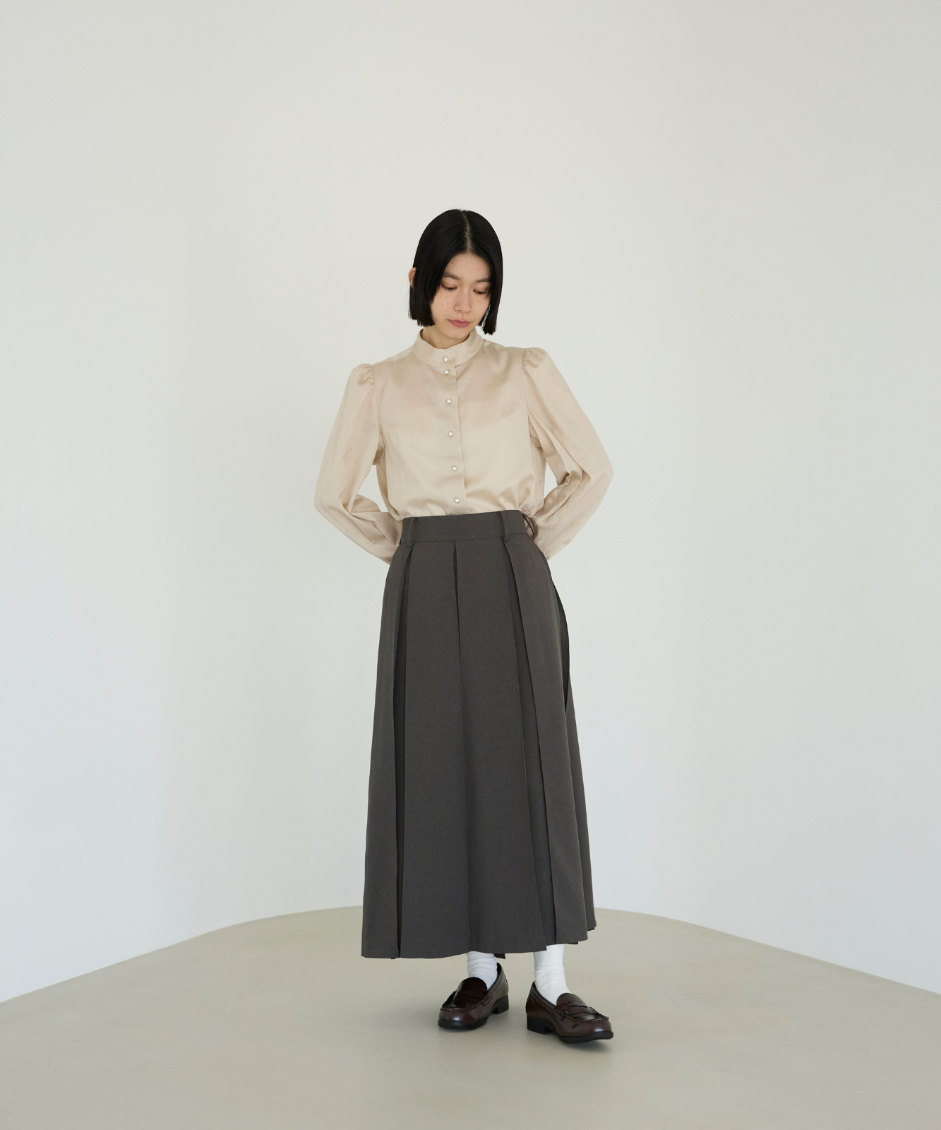 ≪通常販売≫primitive tuck skirt （プリミティブタックスカート