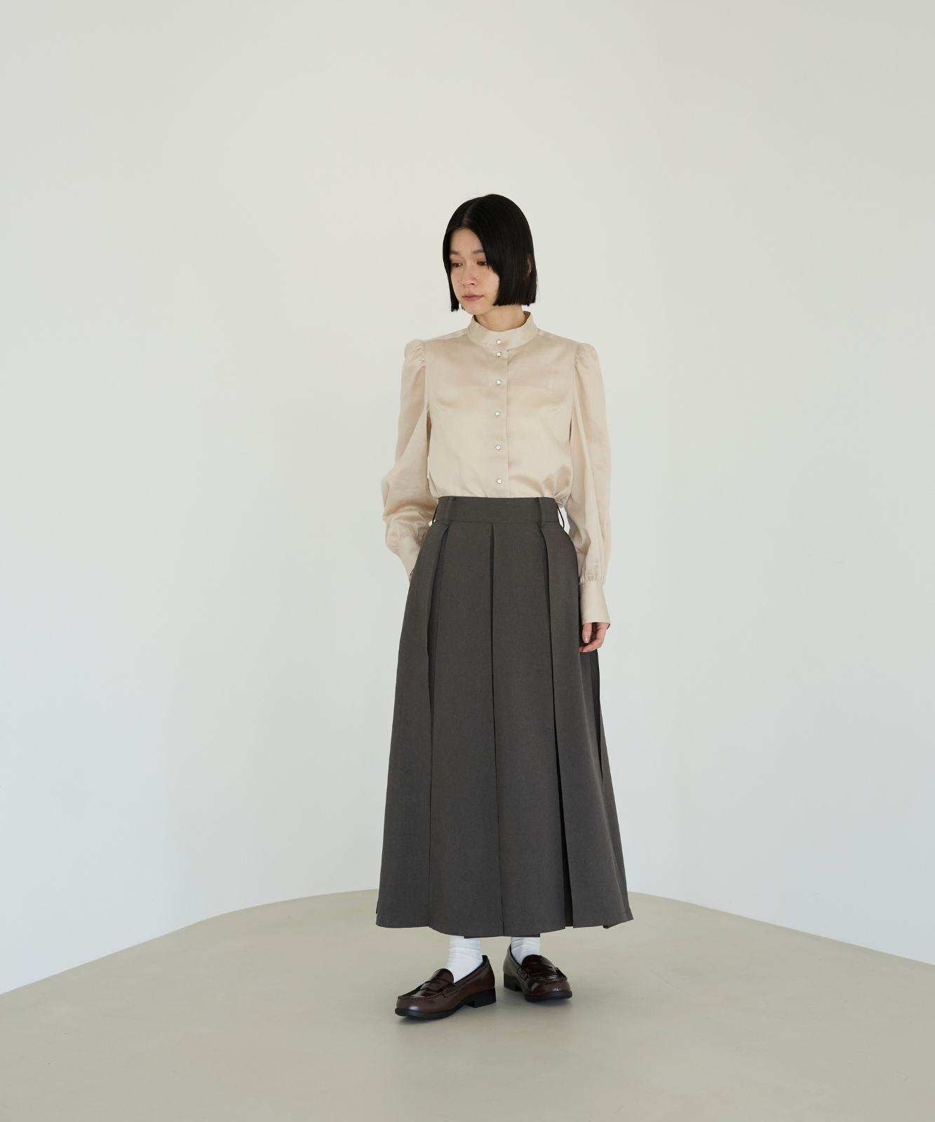 ≪通常販売≫primitive tuck skirt （プリミティブタックスカート
