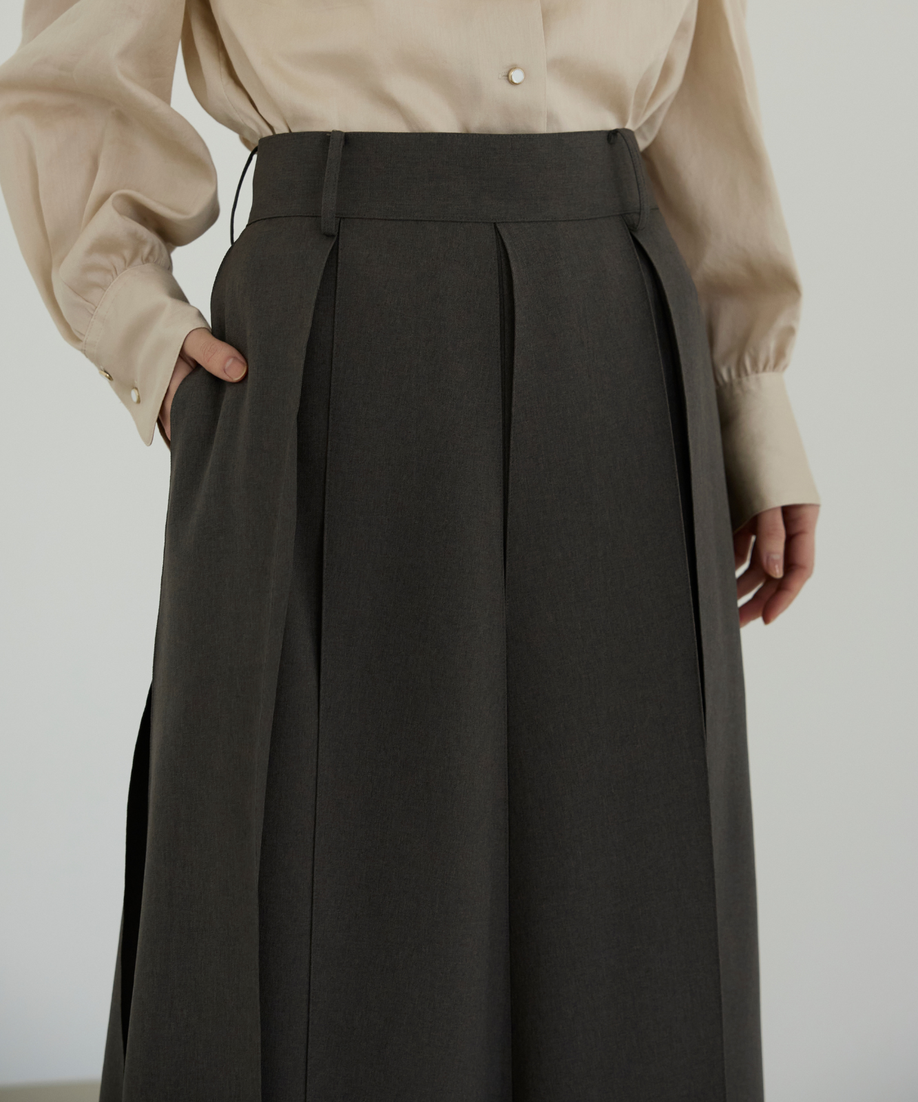 ≪通常販売≫primitive tuck skirt （プリミティブタックスカート