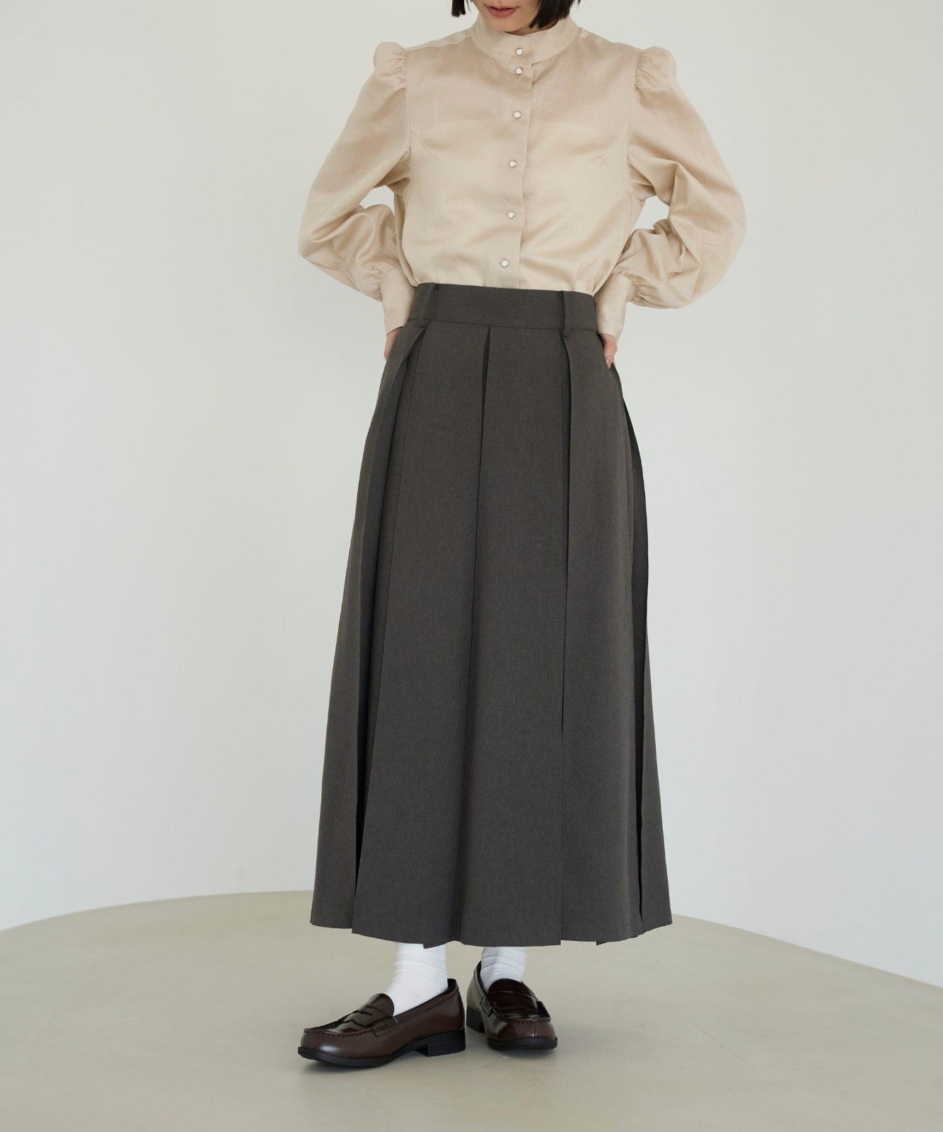 ≪通常販売≫primitive tuck skirt (プリミティブタックスカート ≪通常販売≫primitive tuck skirt (プリミティブタックスカート