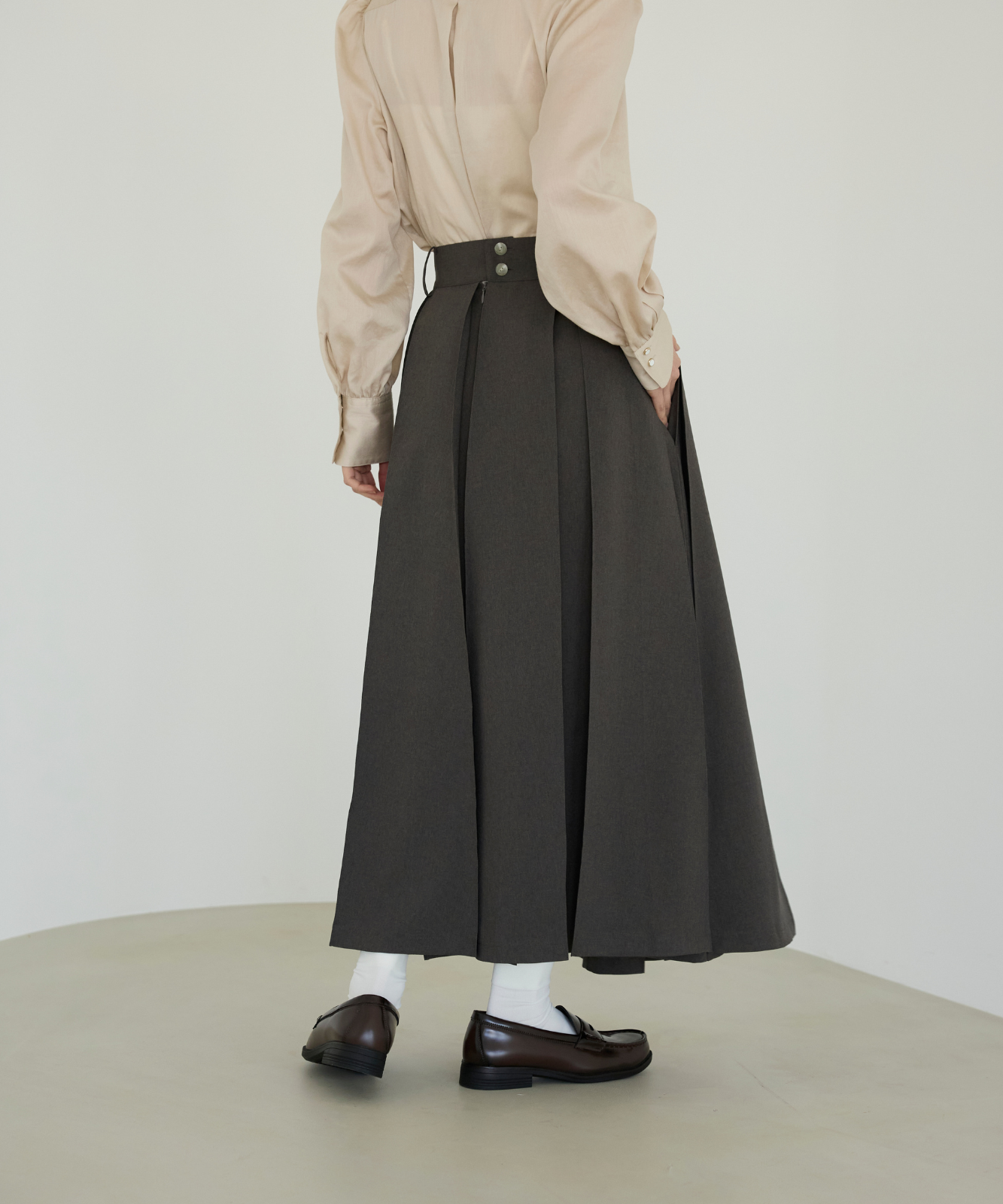 ≪通常販売≫primitive tuck skirt （プリミティブタックスカート