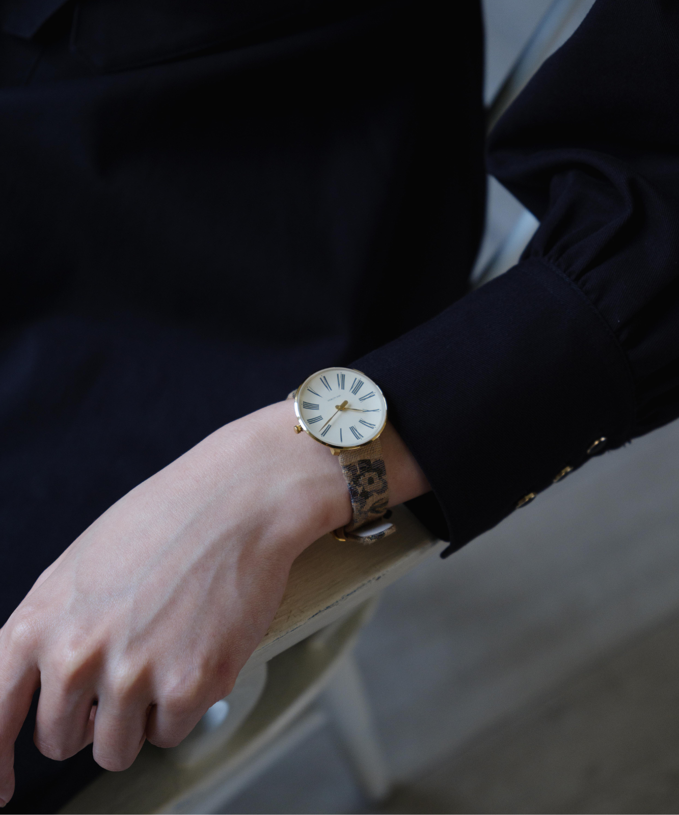 ≪通常販売≫ARNE JACOBSEN × foufou "ROMAN" WATCH - jacquard belt "viatic" -≪2025年9月16日15:00販売開始≫