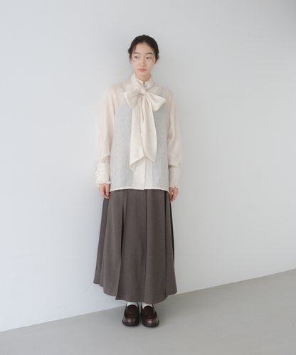 ≪web展示会≫big ribbon jacquard blouse（ビッグリボンジャカードブラウス）≪2025年8月1日12:00販売開始≫≪2026年2月発送予定≫