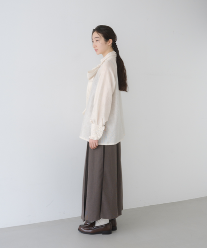 ≪web展示会≫big ribbon jacquard blouse（ビッグリボンジャカードブラウス）≪2025年8月1日12:00販売開始≫≪2026年2月発送予定≫