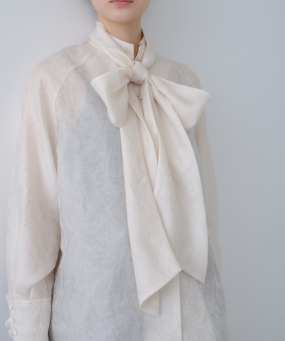 ≪web展示会≫big ribbon jacquard blouse（ビッグリボンジャカードブラウス）≪2025年8月1日12:00販売開始≫≪2026年2月発送予定≫