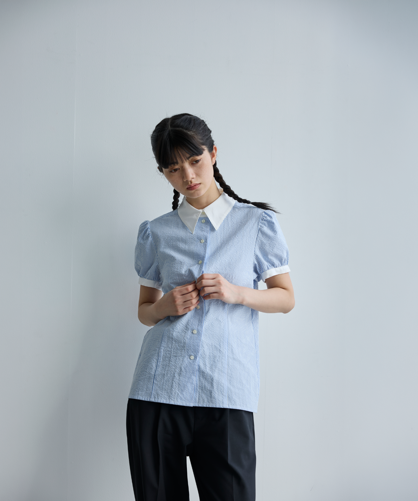 ≪通常販売≫charming stripe blouse （チャーミングストライプ