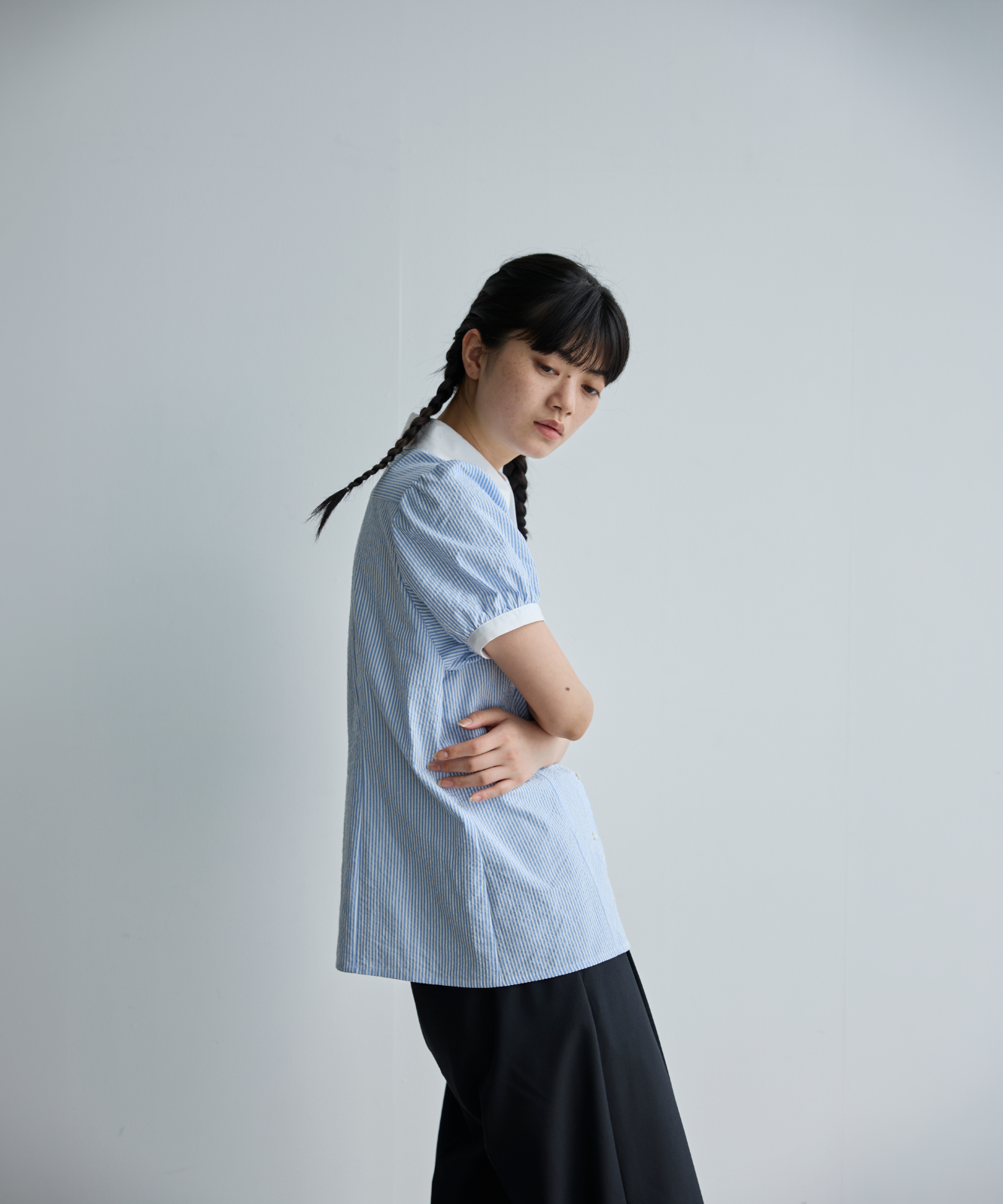 ≪通常販売≫charming stripe blouse （チャーミングストライプ