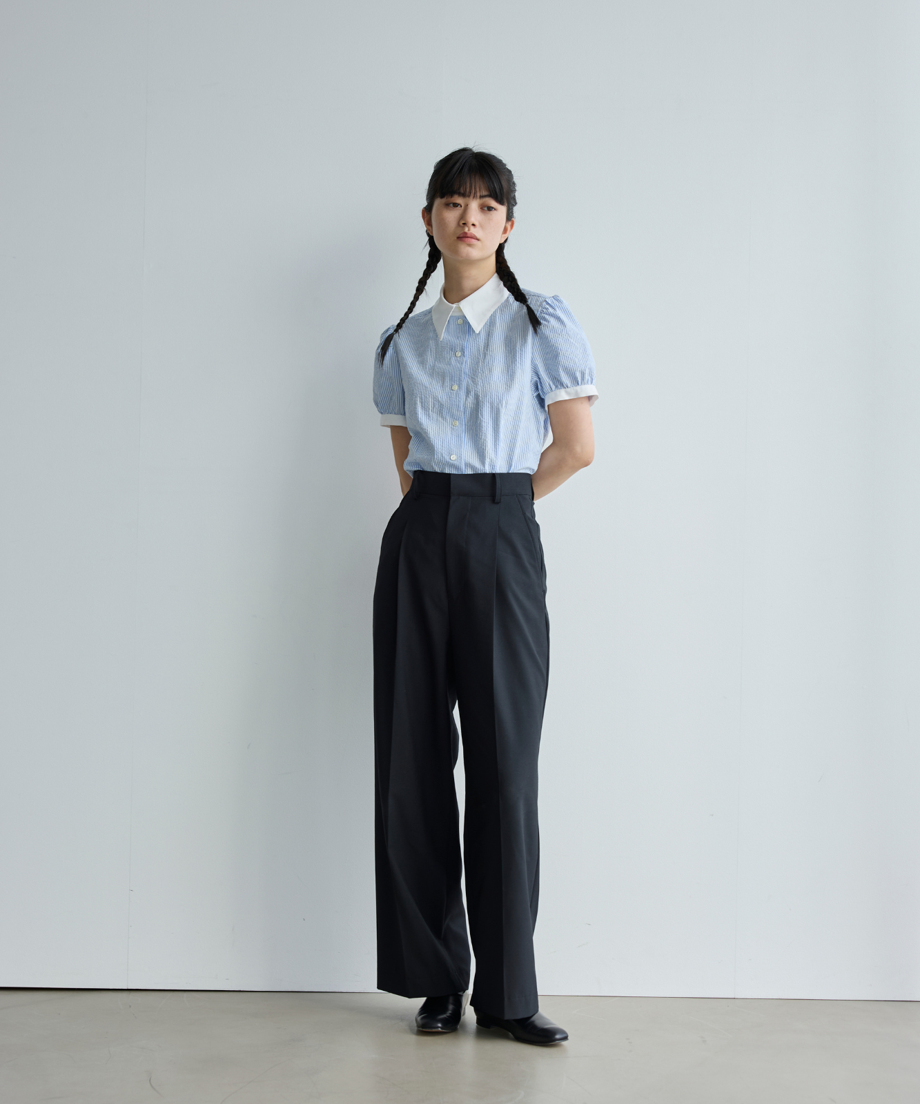 ≪通常販売≫charming stripe blouse （チャーミングストライプ
