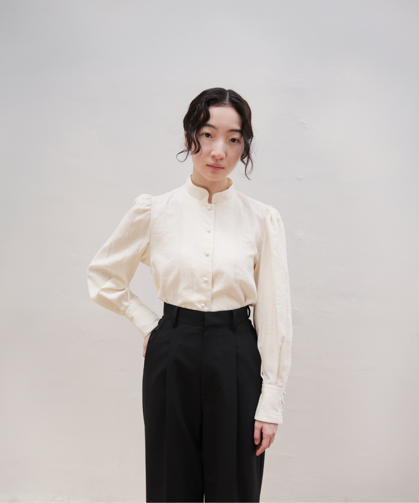≪通常販売≫double gaze blouse （ダブルガーゼブラウス）