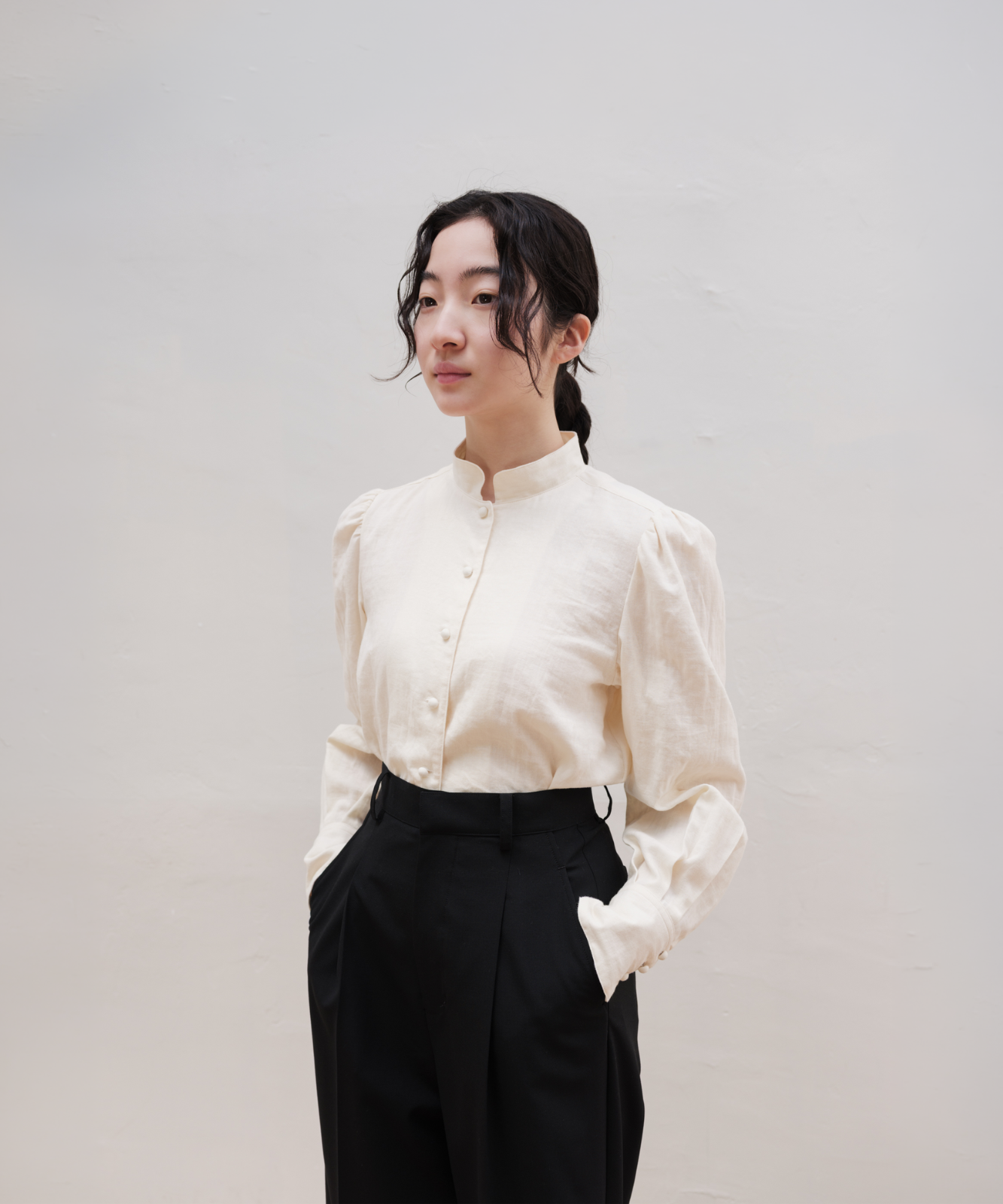≪通常販売≫double gaze blouse （ダブルガーゼブラウス）