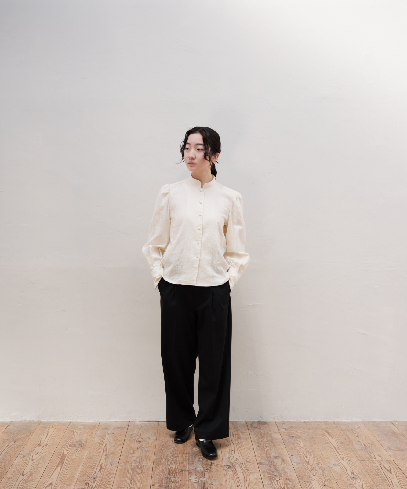 ≪通常販売≫double gaze blouse （ダブルガーゼブラウス）