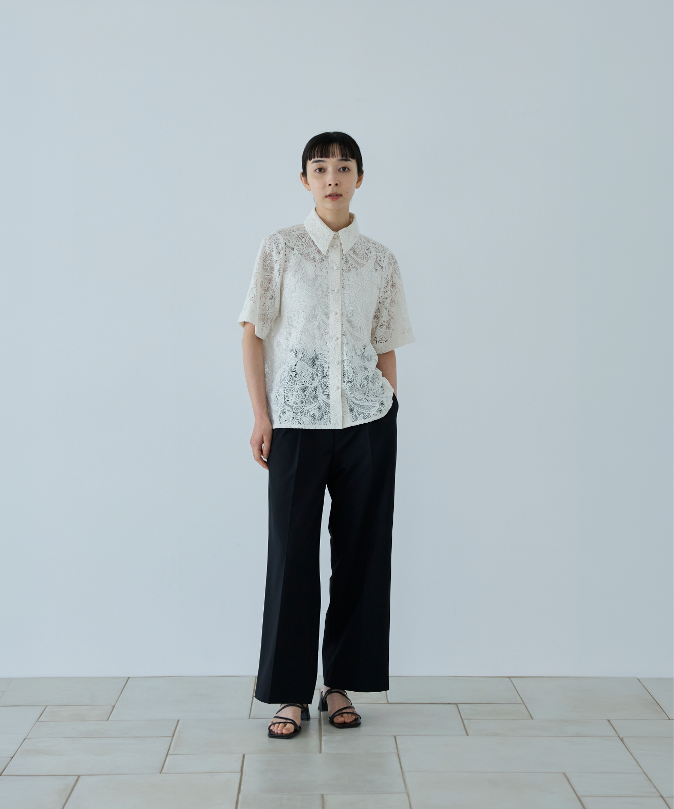 ≪通常販売≫short sleeve lace blouse （ショートスリーブレースブラウス）≪2026年6月10日12:00販売開始≫