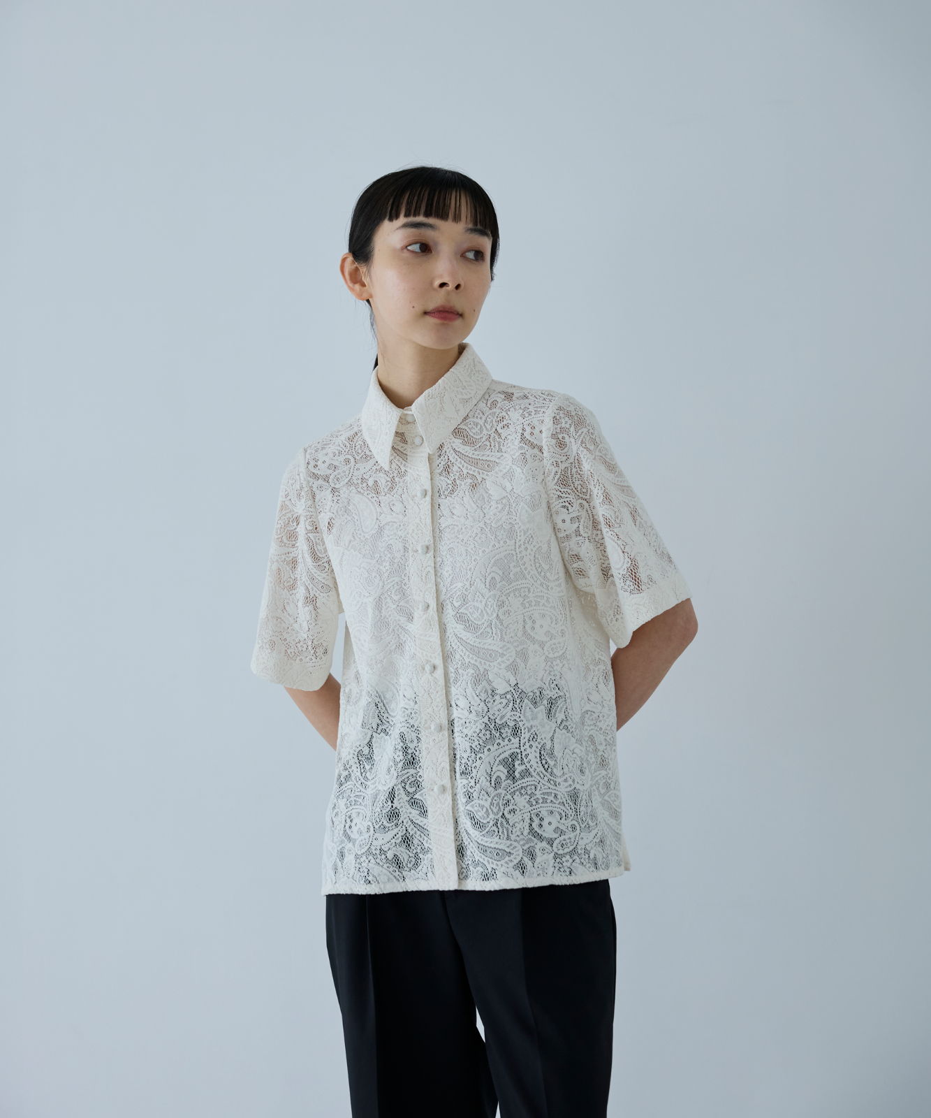 ≪通常販売≫short sleeve lace blouse （ショートスリーブレースブラウス）≪2026年6月10日12:00販売開始≫