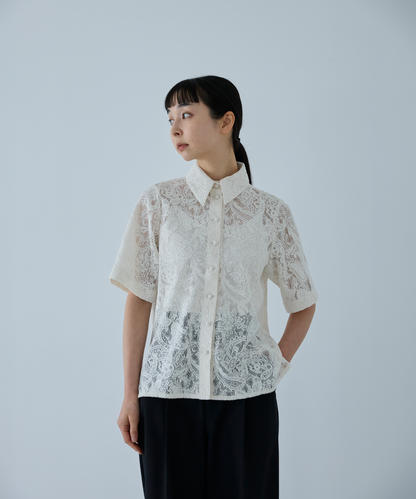 ≪通常販売≫short sleeve lace blouse （ショートスリーブレースブラウス）≪2026年6月10日12:00販売開始≫