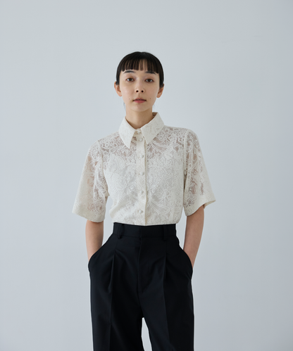 ≪通常販売≫short sleeve lace blouse （ショートスリーブレースブラウス）≪2026年6月10日12:00販売開始≫