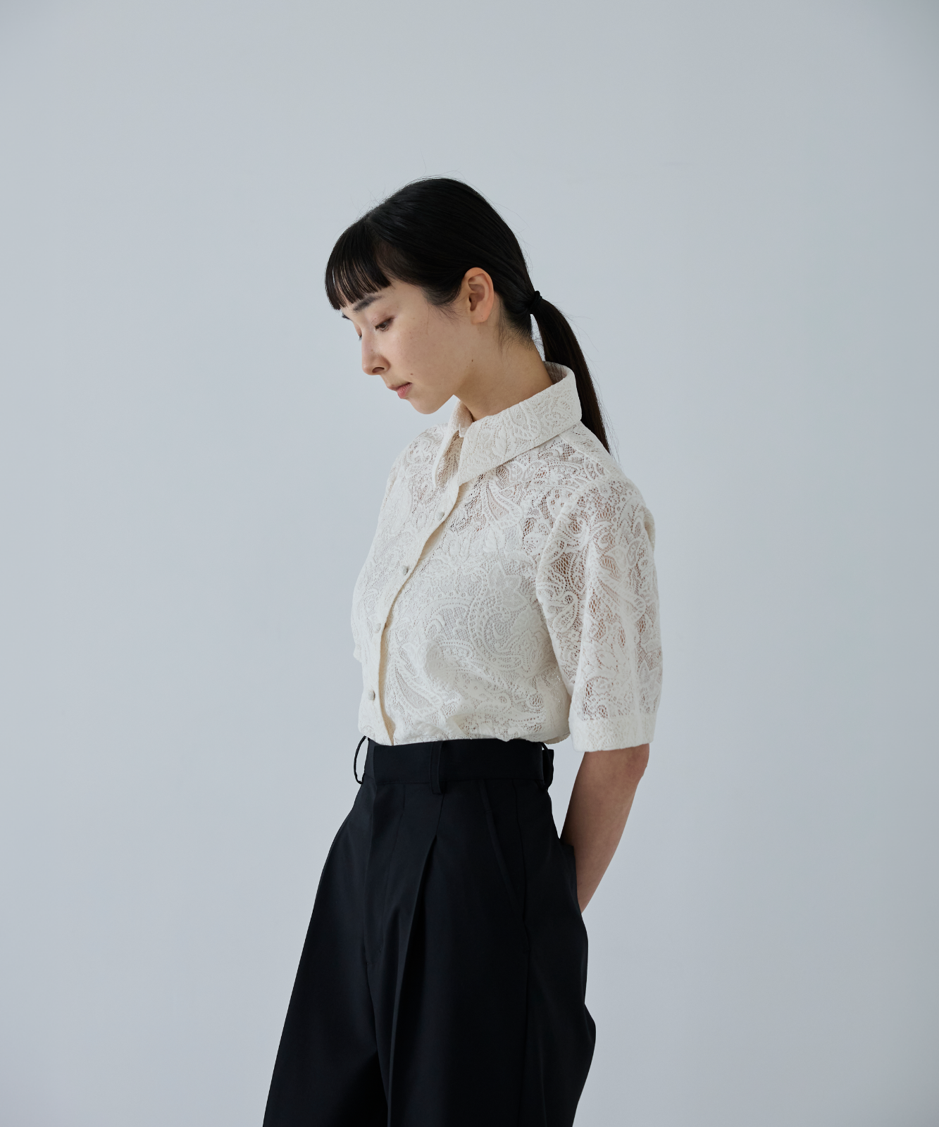 ≪通常販売≫short sleeve lace blouse （ショートスリーブレースブラウス）≪2026年6月10日12:00販売開始≫