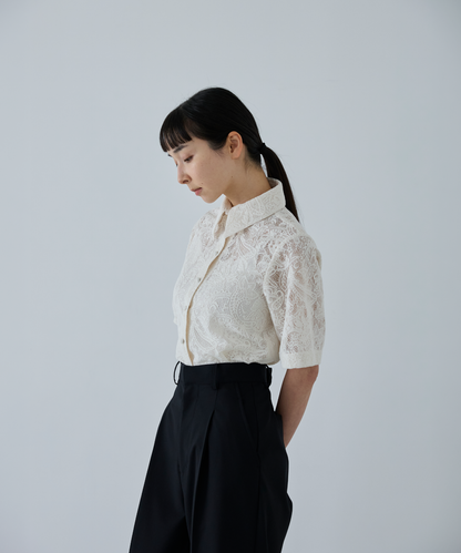 ≪通常販売≫short sleeve lace blouse （ショートスリーブレースブラウス）≪2026年6月10日12:00販売開始≫