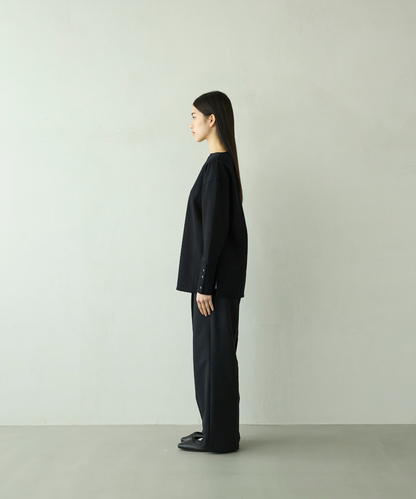 ≪通常販売≫foufou basque shirt（無地） （フーフーバスクシャツ）≪2026年01月30日12:00販売開始≫