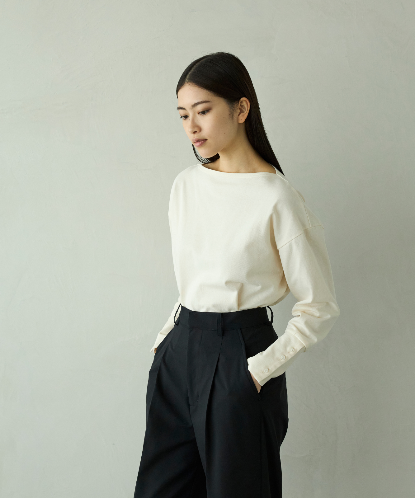 ≪通常販売≫foufou basque shirt（無地） （フーフーバスクシャツ）≪2026年01月30日12:00販売開始≫