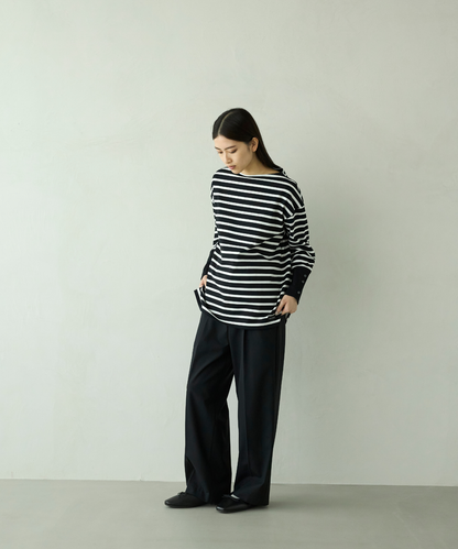 ≪通常販売≫foufou basque shirt（ボーダー） （フーフーバスクシャツ）≪2026年01月30日12:00販売開始≫