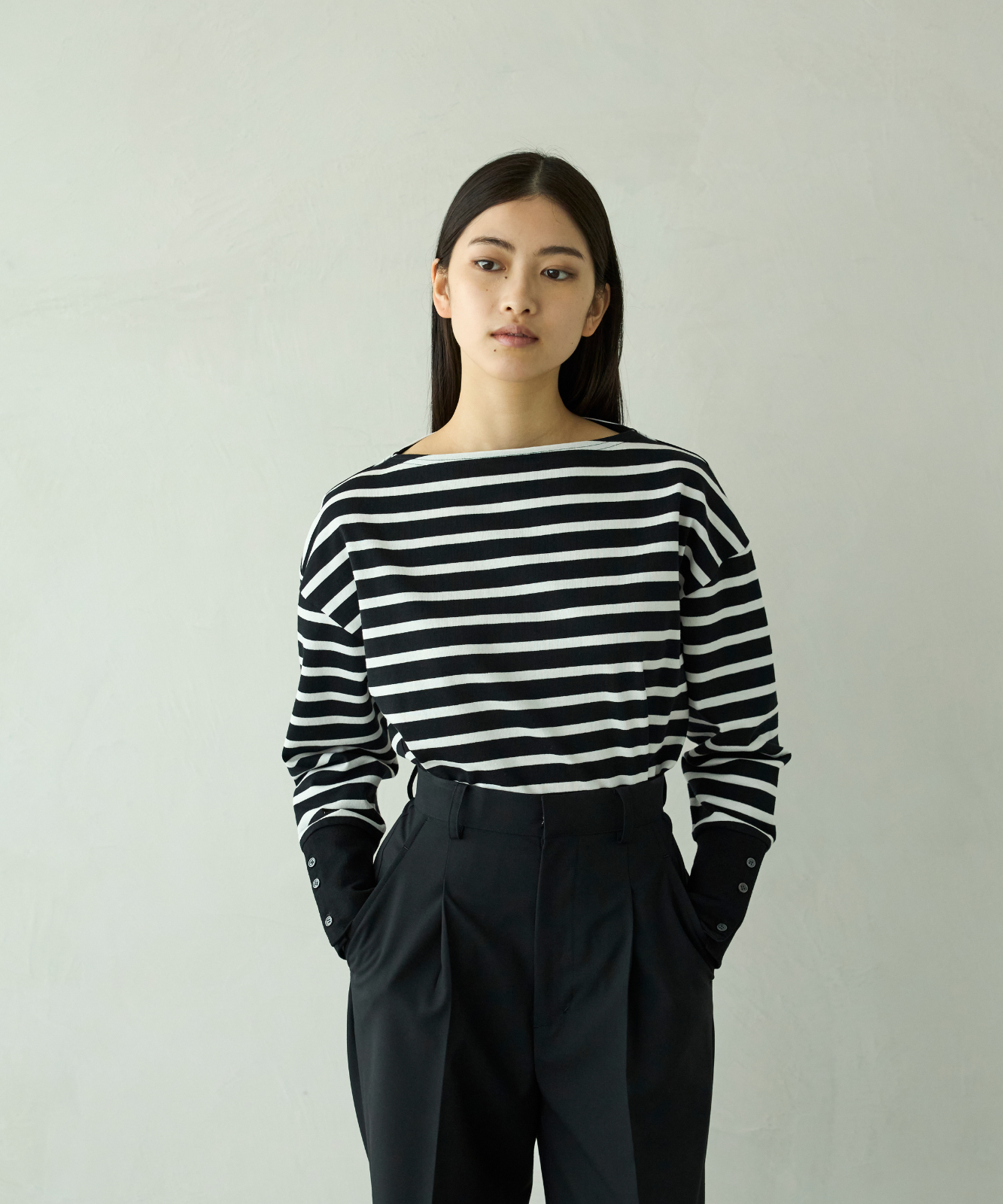 ≪通常販売≫foufou basque shirt（ボーダー） （フーフーバスクシャツ）