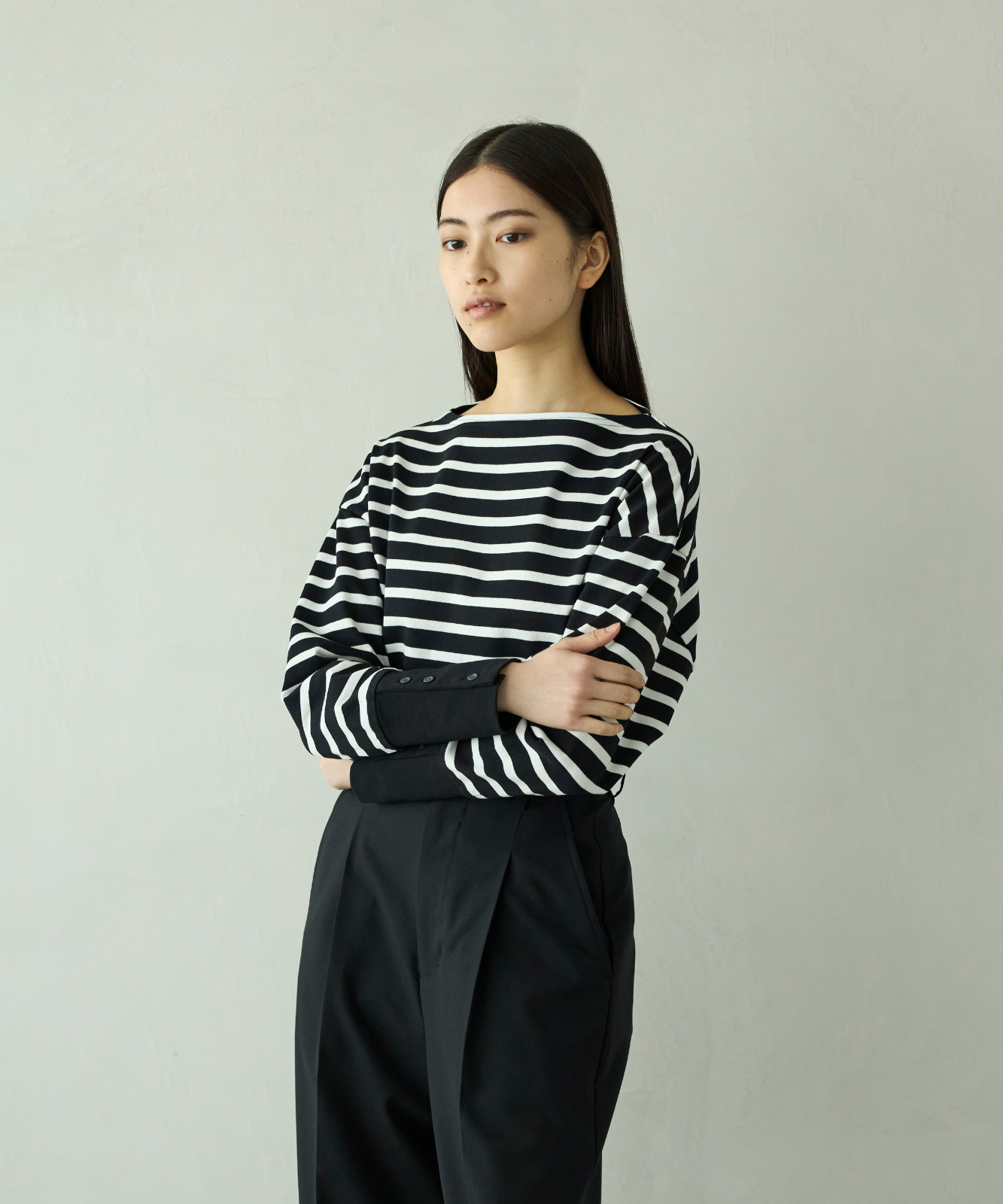 ≪通常販売≫foufou basque shirt（ボーダー） （フーフーバスクシャツ）≪2026年01月30日12:00販売開始≫