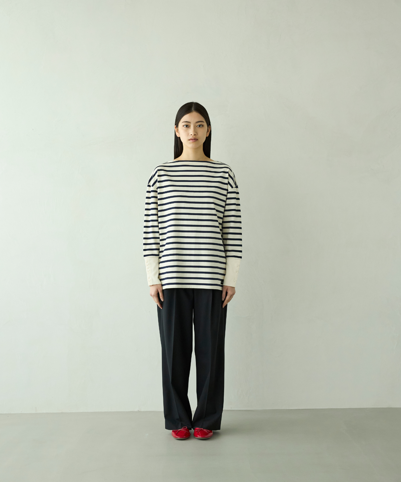 ≪通常販売≫foufou basque shirt（ボーダー） （フーフーバスクシャツ）≪2026年01月30日12:00販売開始≫