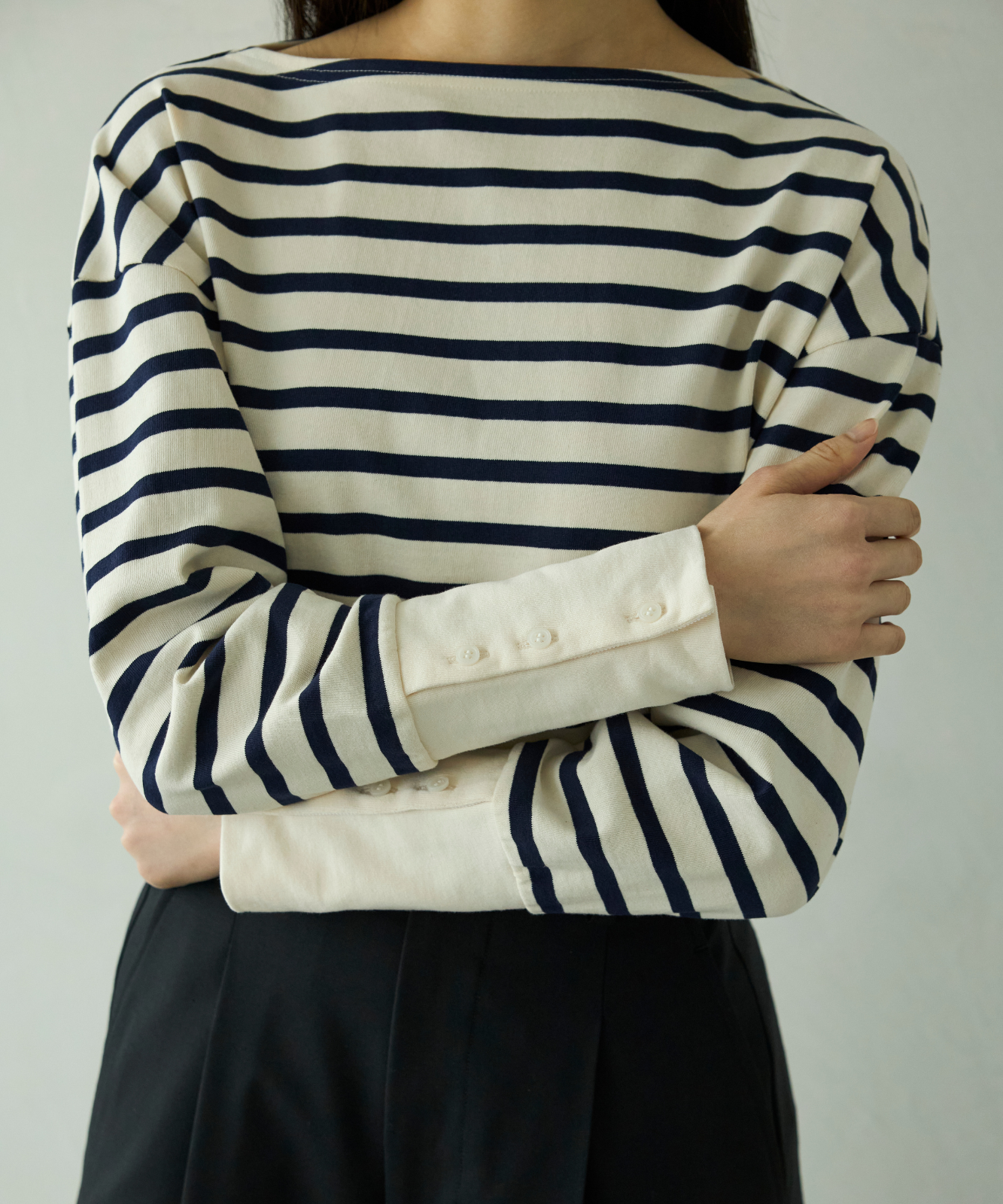 ≪通常販売≫foufou basque shirt（ボーダー） （フーフーバスクシャツ）≪2026年01月30日12:00販売開始≫