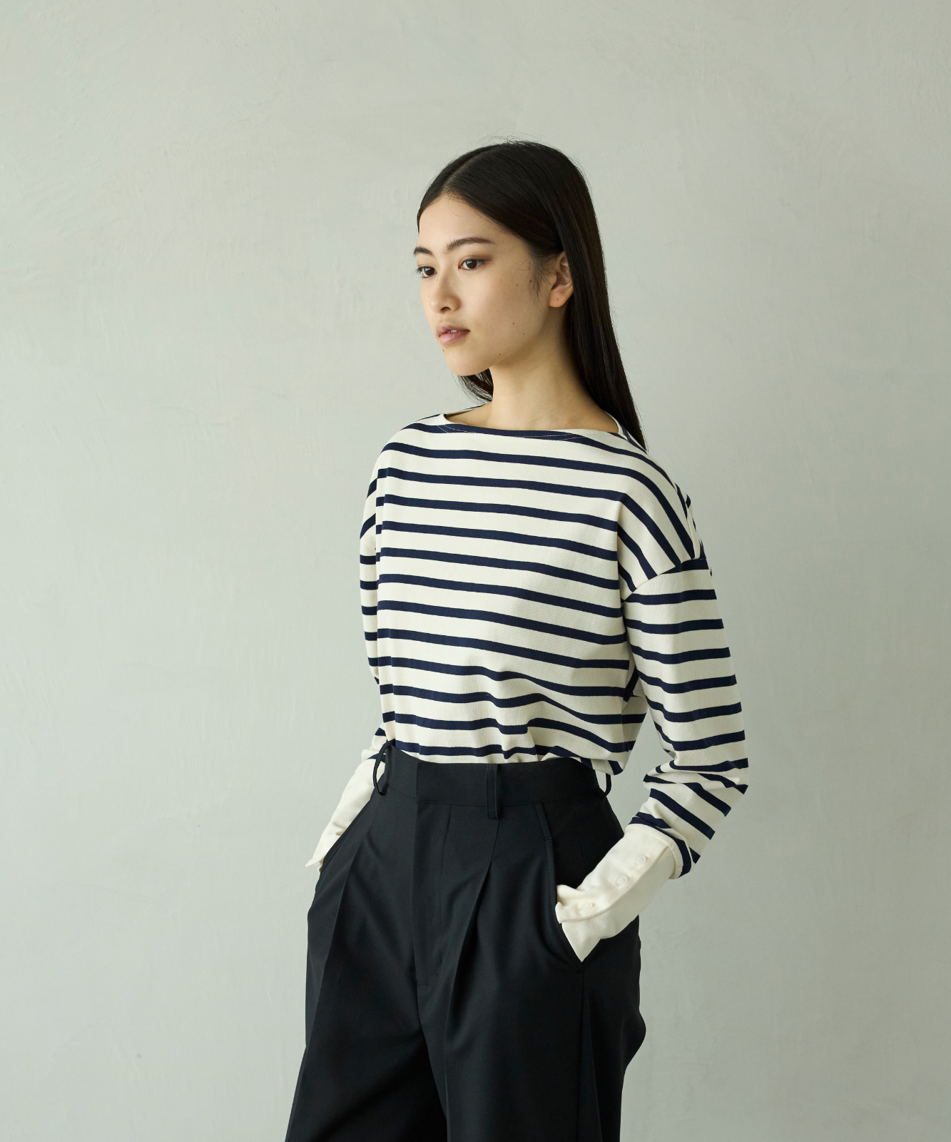 ≪通常販売≫foufou basque shirt（ボーダー） （フーフーバスクシャツ）≪2026年01月30日12:00販売開始≫