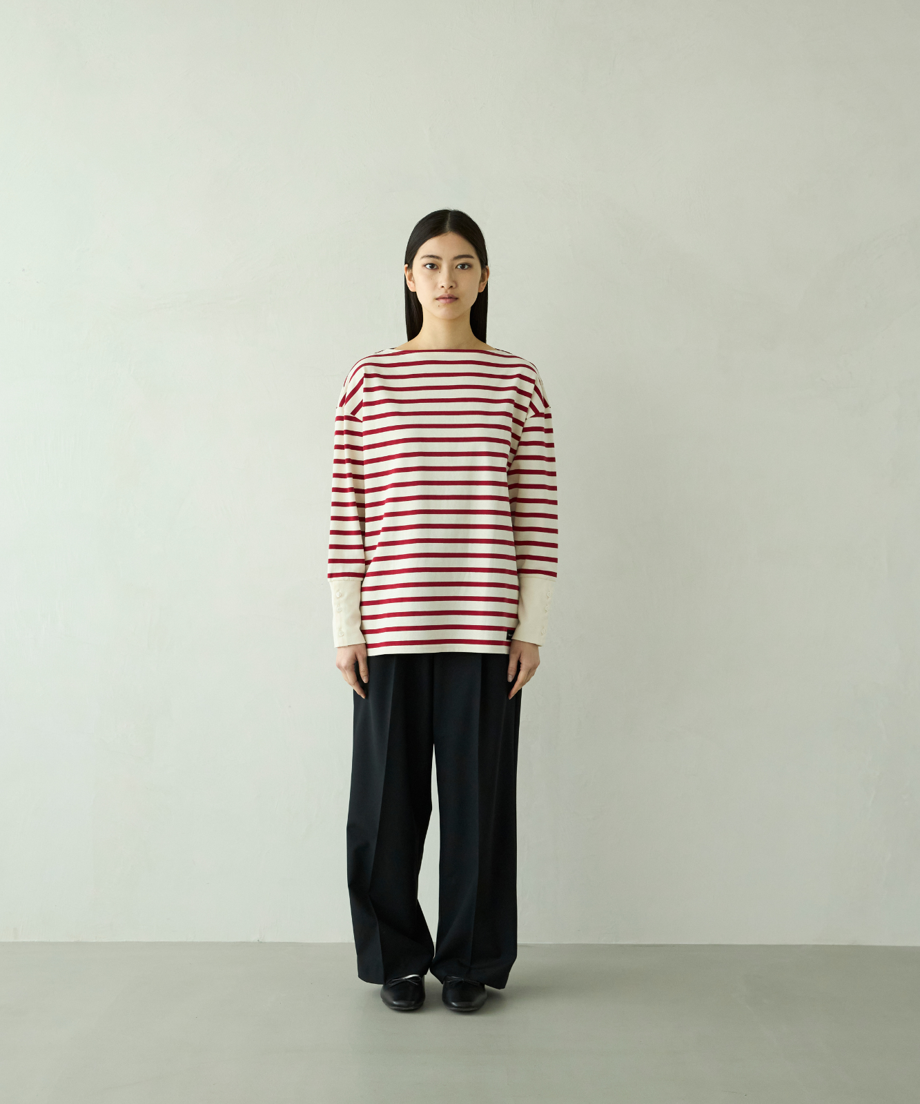 ≪通常販売≫foufou basque shirt（ボーダー） （フーフーバスクシャツ）≪2026年01月30日12:00販売開始≫