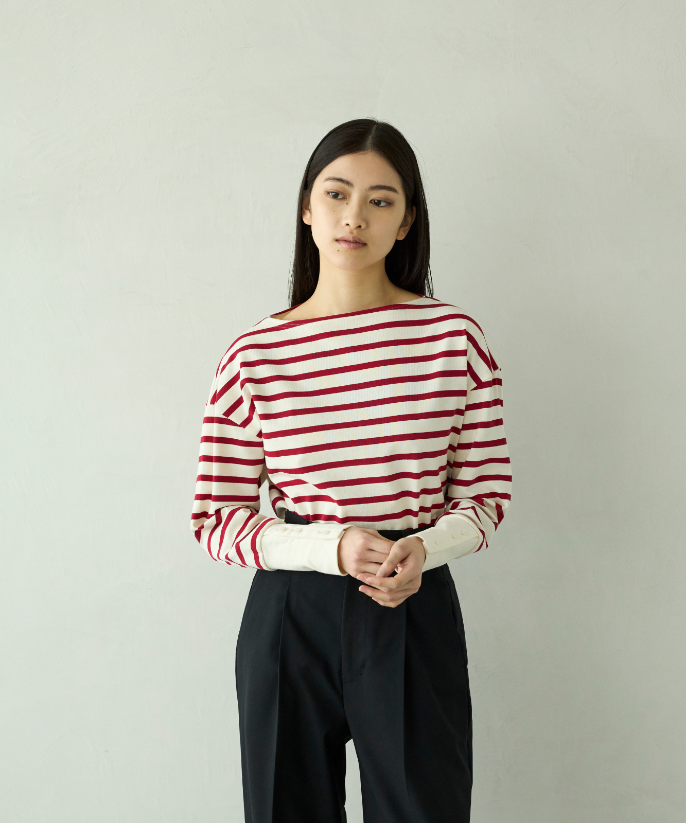 ≪通常販売≫foufou basque shirt（ボーダー） （フーフーバスクシャツ）