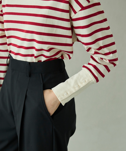 ≪通常販売≫foufou basque shirt（ボーダー） （フーフーバスクシャツ）≪2026年01月30日12:00販売開始≫