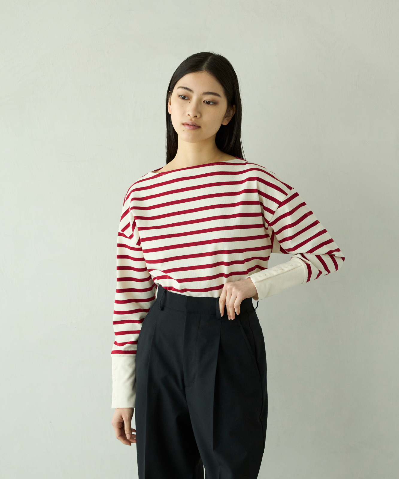 ≪通常販売≫foufou basque shirt（ボーダー） （フーフーバスクシャツ）≪2026年01月30日12:00販売開始≫