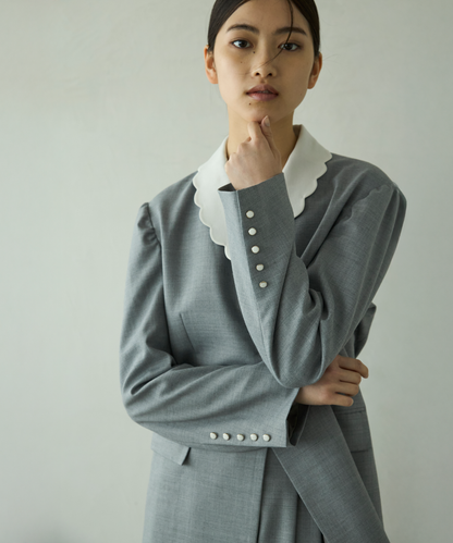 ≪通常販売≫scallop tailored jacket（スカラップテーラードジャケット）≪2026年01月09日12:00販売開始≫