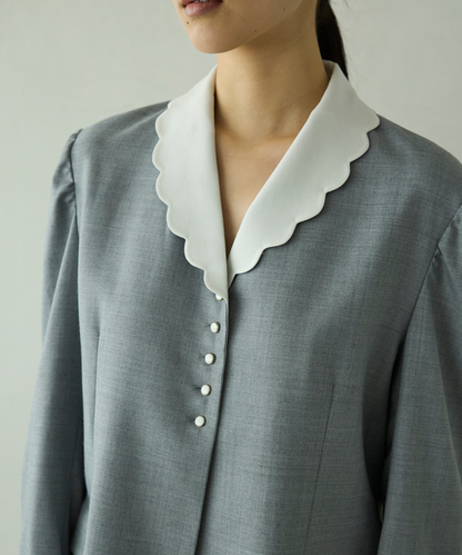 ≪通常販売≫scallop tailored jacket（スカラップテーラードジャケット）≪2026年01月09日12:00販売開始≫