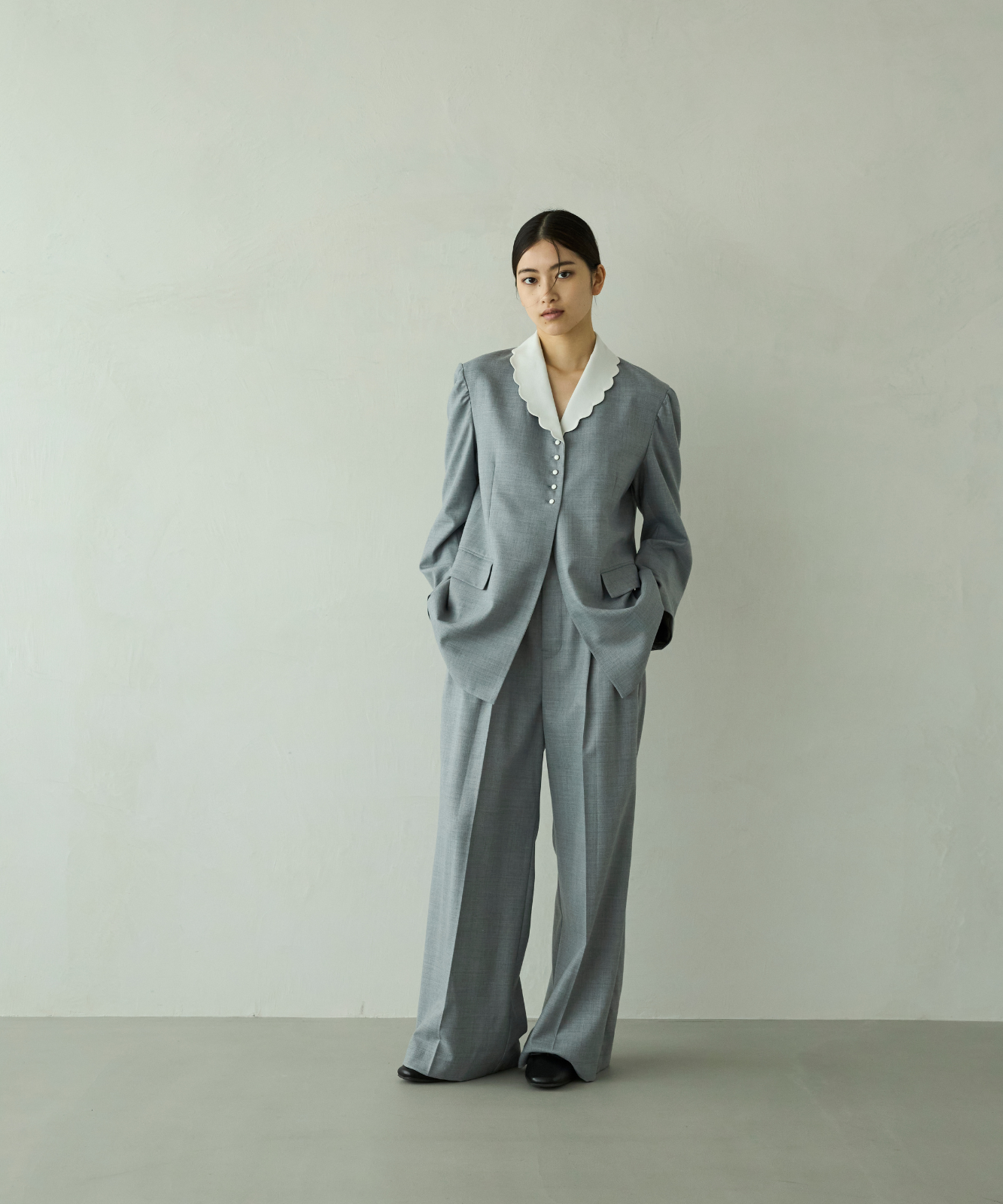 ≪通常販売≫scallop tailored jacket（スカラップテーラードジャケット）≪2026年01月09日12:00販売開始≫