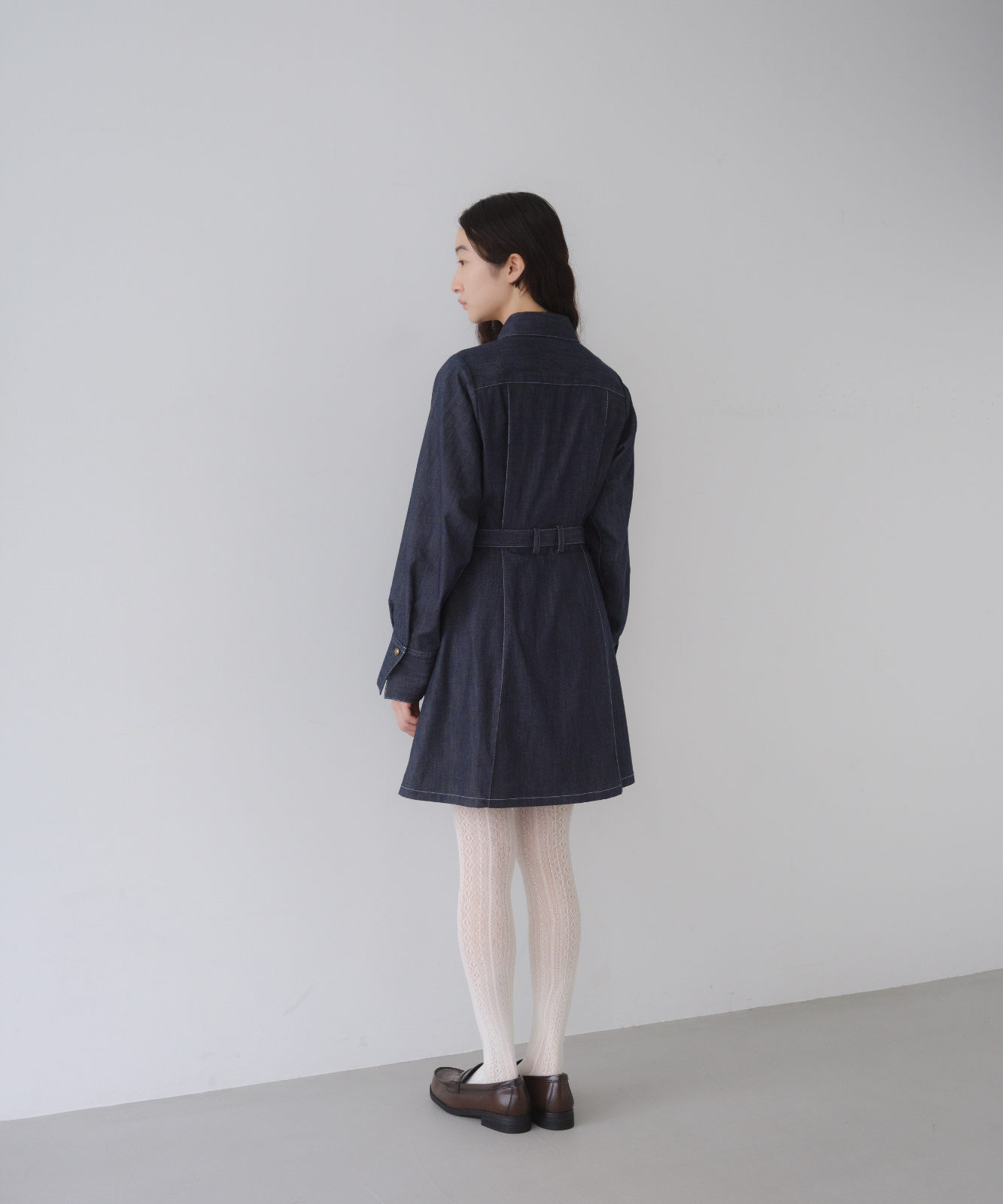 【完売必至】SELF PORTRAIT クリスタル装飾のデニム ミニドレス フロレットショートスリーブミニドレス｜ACLENT（アクレント）