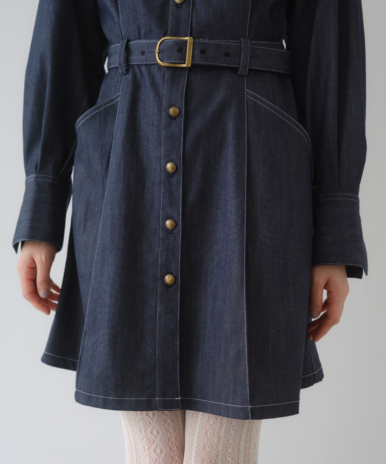 ≪通常販売≫classical denim mini onepiece （クラシカルデニムミニ