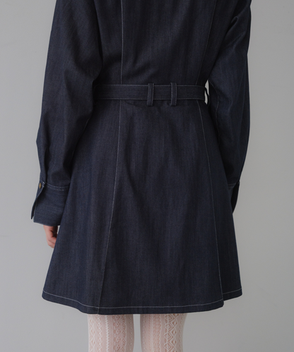 ≪通常販売≫classical denim mini onepiece （クラシカルデニムミニワンピース）