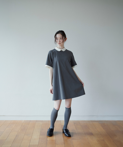 【新品未使用】lilLilly バイカラーバルーンミニドレス（ブラック） バイカラーバルーンミニドレス | lilLilly official webstore