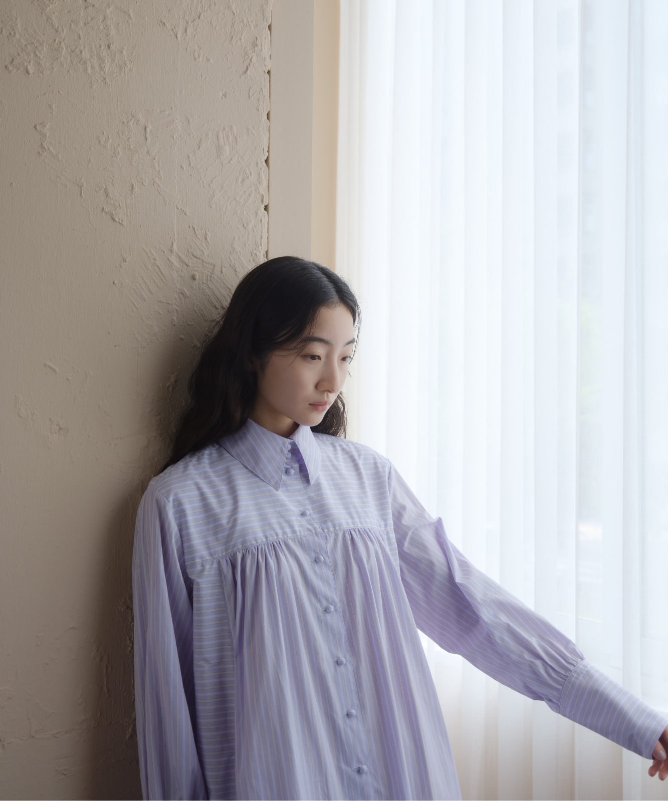 ≪web展示会≫fancy stripe shirt onepiece（ファンシーストライプシャツワンピース）≪2025年8月1日12:00販売開始≫≪2026年2月発送予定≫