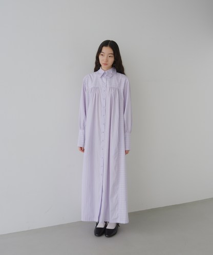 ≪web展示会≫fancy stripe shirt onepiece（ファンシーストライプシャツワンピース）≪2025年8月1日12:00販売開始≫≪2026年2月発送予定≫