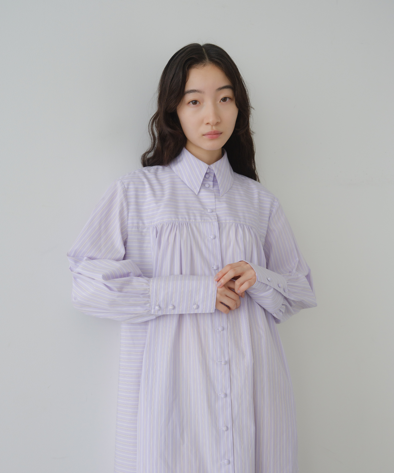 ≪web展示会≫fancy stripe shirt onepiece（ファンシーストライプシャツワンピース）≪2025年8月1日12:00販売開始≫≪2026年2月発送予定≫