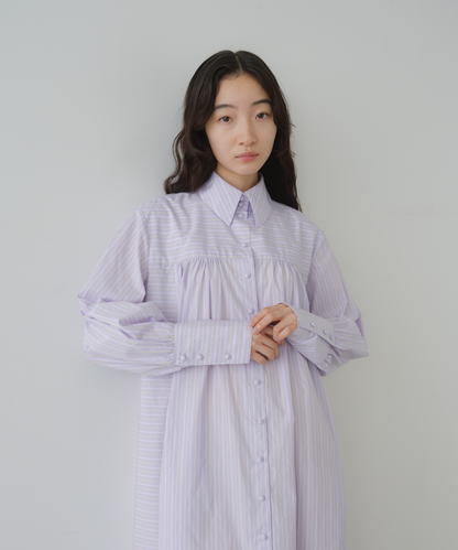 ≪web展示会≫fancy stripe shirt onepiece（ファンシーストライプシャツワンピース）≪2025年8月1日12:00販売開始≫≪2026年2月発送予定≫