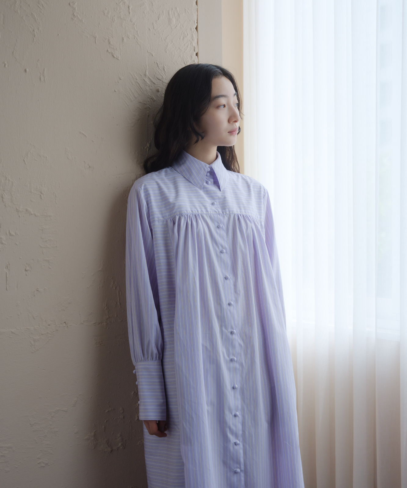≪web展示会≫fancy stripe shirt onepiece（ファンシーストライプシャツワンピース）≪2025年8月1日12:00販売開始≫≪2026年2月発送予定≫