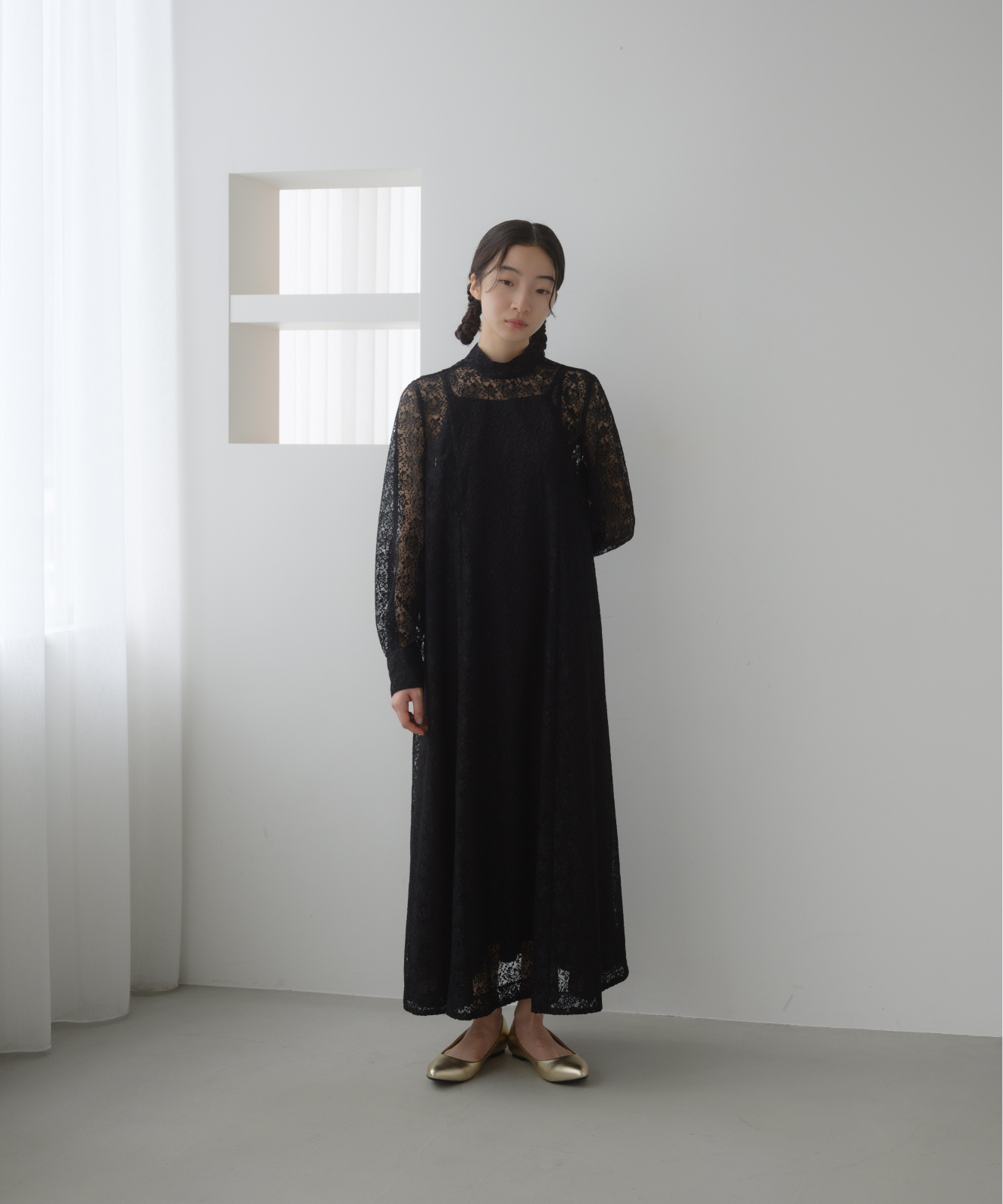 ≪web展示会≫black lace dress（ブラックレースドレス）≪2025年8月1日12:00販売開始≫≪2026年1月発送予定≫