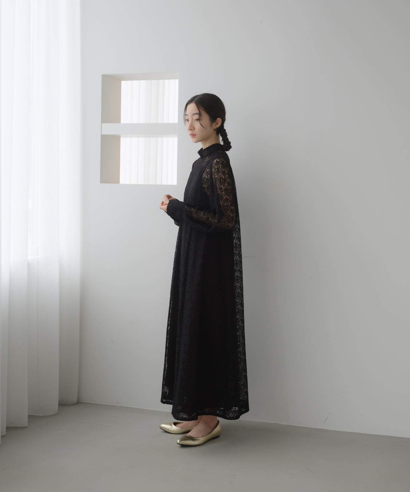 ≪web展示会≫black lace dress（ブラックレースドレス）≪2025年8月1日12:00販売開始≫≪2026年1月発送予定≫